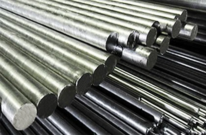 Structural steel sections stocked at the SV Steels Chennai yard
